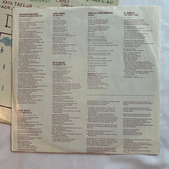 Vintage 1980 CTW Sesame Street In Harmony Vinyl Record - Picture 8 of 14